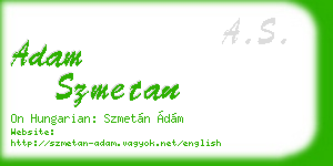adam szmetan business card